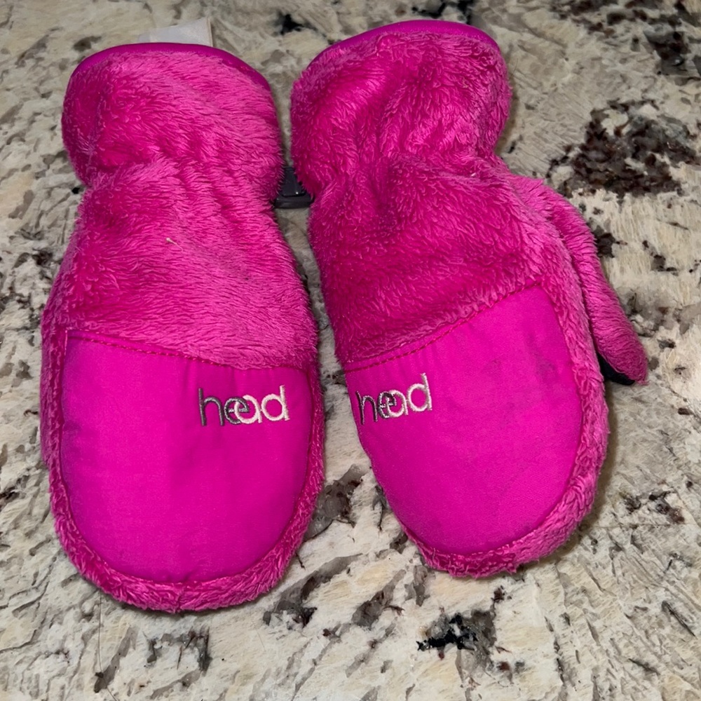 Head mittens xxs hot pink ages 1-2